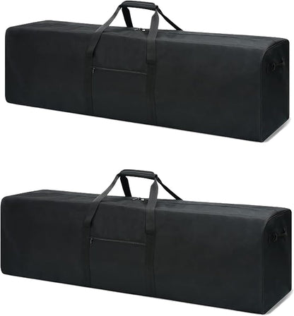 52 inch Foldable Duffel Lock Zipper Travel Camp, Black