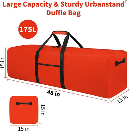 52 inch Foldable Duffel Lock Zipper Travel Camp, Black