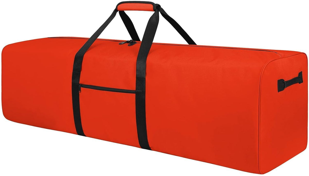 52 inch Foldable Duffel Lock Zipper Travel Camp, Black