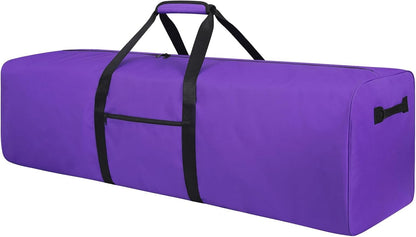 52 inch Foldable Duffel Lock Zipper Travel Camp, Black