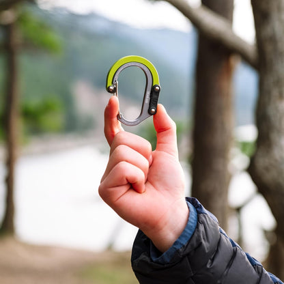 HEROCLIP (Small) Carabiner Gear Clip and Hook, for Hanging Bags, Purses, Lanterns, Strollers, Tools, Helmets, Water Bottles, and More