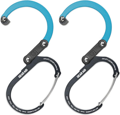 HEROCLIP (Small) Carabiner Gear Clip and Hook, for Hanging Bags, Purses, Lanterns, Strollers, Tools, Helmets, Water Bottles, and More