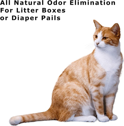 Bamboo Charcoal Deodorizer Bag for Litter Disposal Box/Diaper Pails (4 Pack) - Replacement Inserts for PetFushion Portable Cat Litter Disposal - Absorb and Eliminate Odors/Smells
