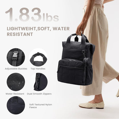 Neoprene Diaper Bag Backpack with Changing Pad, 33L Large Capacity Neoprene Backpack Baby Diaper Bag with Insulated Pockets, Travel Diaper Backpack Baby with 12 Pockets for Mom & Dad, Gray