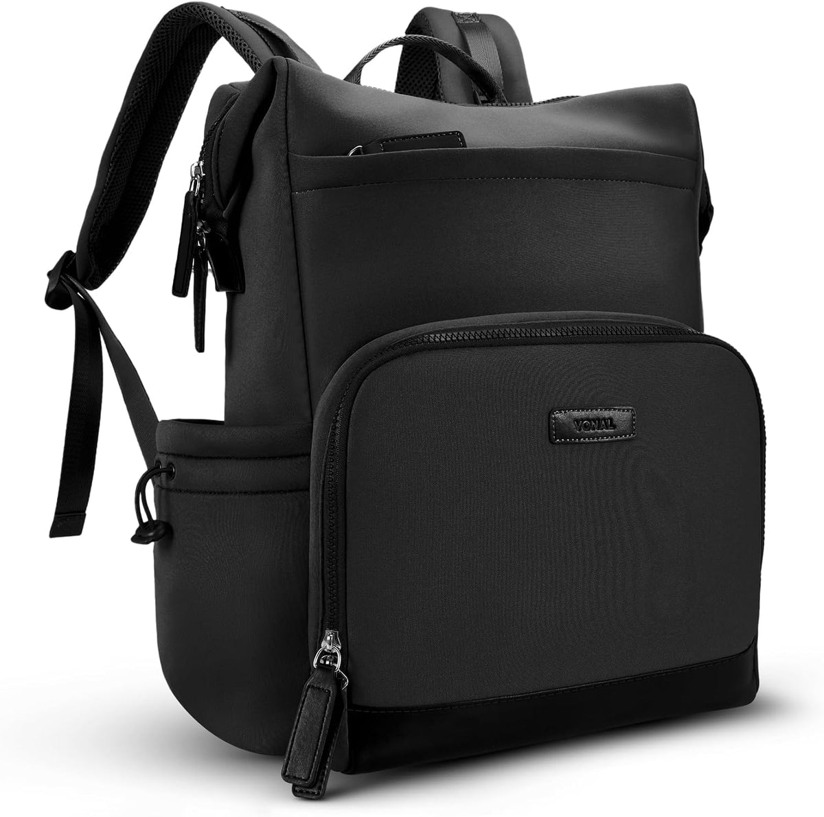 Neoprene Diaper Bag Backpack with Changing Pad, 33L Large Capacity Neoprene Backpack Baby Diaper Bag with Insulated Pockets, Travel Diaper Backpack Baby with 12 Pockets for Mom & Dad, Gray