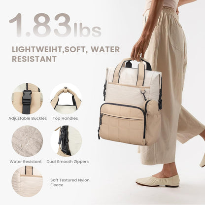 Neoprene Diaper Bag Backpack with Changing Pad, 33L Large Capacity Neoprene Backpack Baby Diaper Bag with Insulated Pockets, Travel Diaper Backpack Baby with 12 Pockets for Mom & Dad, Gray