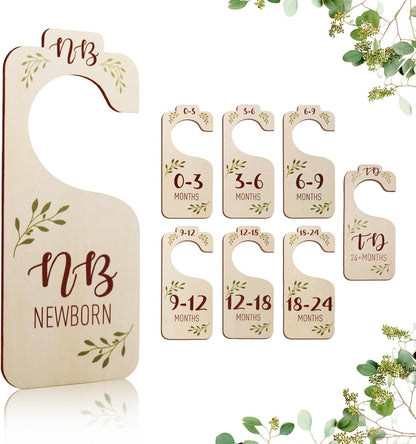 8 PCS Baby Closet Dividers, Double-Sided Baby Clothes Organizer, 0-24M