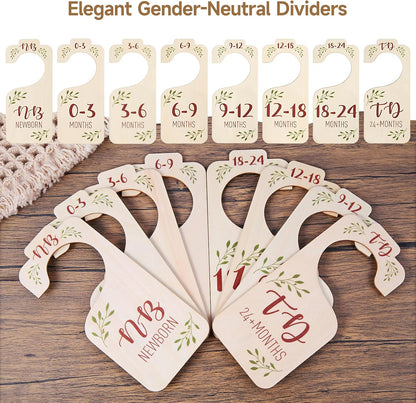8 PCS Baby Closet Dividers, Double-Sided Baby Clothes Organizer, 0-24M
