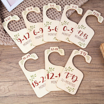 8 PCS Baby Closet Dividers, Double-Sided Baby Clothes Organizer, 0-24M