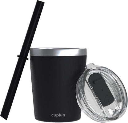 Stainless Steel Insulated Tumbler with Lid and Straw, 20 oz Stainless Steel Cups, Set of 2 Travel Coffee Mug for Adults, Iced Coffee Cup with Lid, Tumbler for Travel (Green + Pink)
