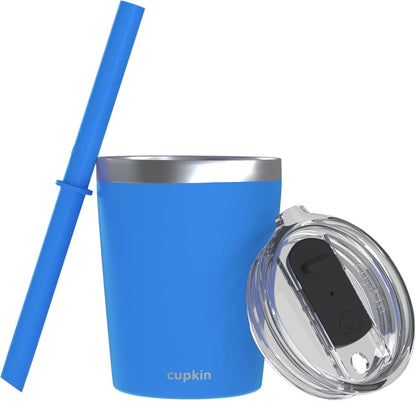 Stainless Steel Insulated Tumbler with Lid and Straw, 20 oz Stainless Steel Cups, Set of 2 Travel Coffee Mug for Adults, Iced Coffee Cup with Lid, Tumbler for Travel (Green + Pink)