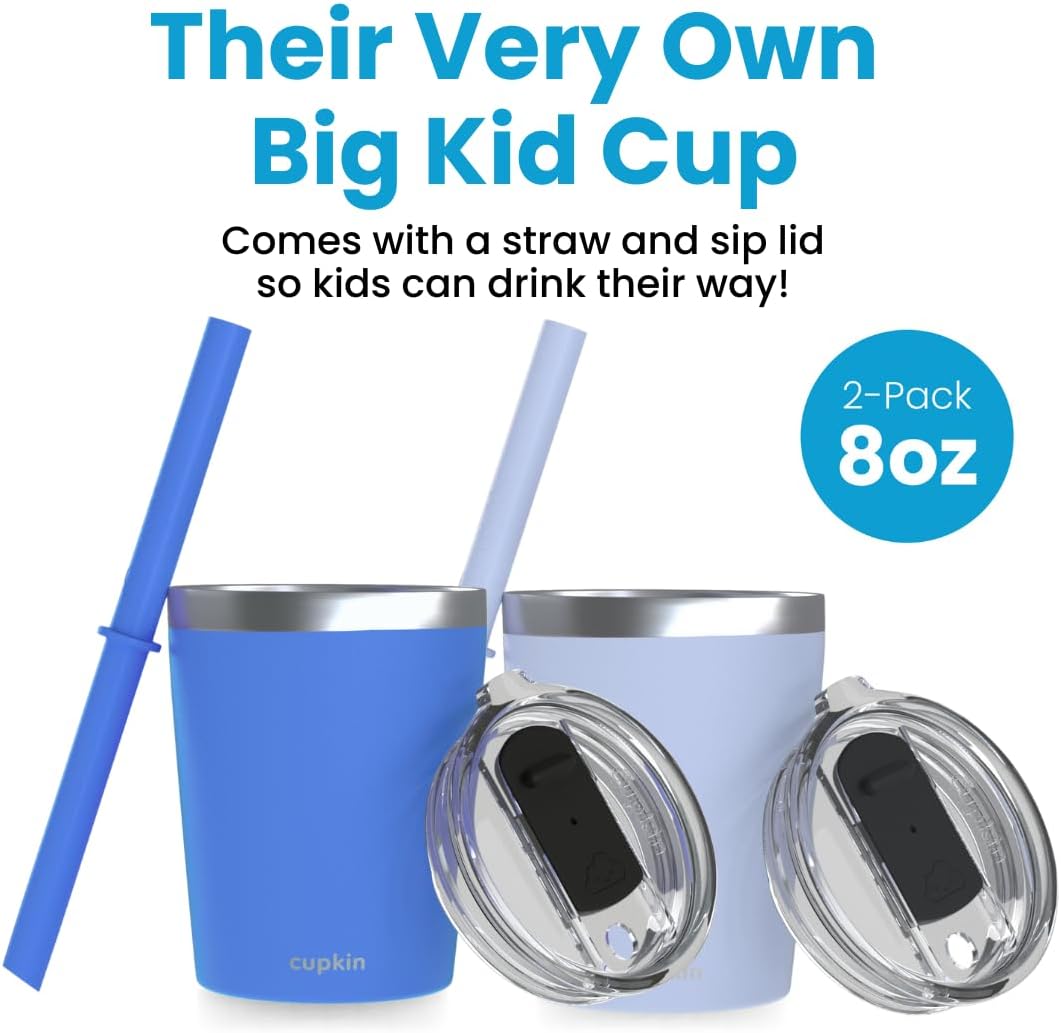 Stainless Steel Insulated Tumbler with Lid and Straw, 20 oz Stainless Steel Cups, Set of 2 Travel Coffee Mug for Adults, Iced Coffee Cup with Lid, Tumbler for Travel (Green + Pink)