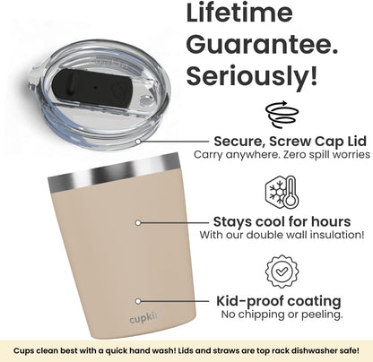 Stainless Steel Insulated Tumbler with Lid and Straw, 20 oz Stainless Steel Cups, Set of 2 Travel Coffee Mug for Adults, Iced Coffee Cup with Lid, Tumbler for Travel (Green + Pink)