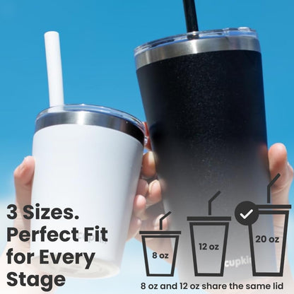 Stainless Steel Insulated Tumbler with Lid and Straw, 20 oz Stainless Steel Cups, Set of 2 Travel Coffee Mug for Adults, Iced Coffee Cup with Lid, Tumbler for Travel (Green + Pink)