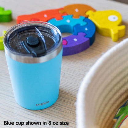 Stainless Steel Insulated Tumbler with Lid and Straw, 20 oz Stainless Steel Cups, Set of 2 Travel Coffee Mug for Adults, Iced Coffee Cup with Lid, Tumbler for Travel (Green + Pink)