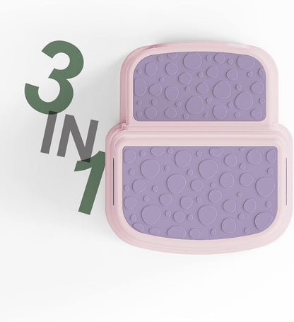 Toddler Step Stool for Potty Training, Bathroom Sink & Toilet - 2 Step Kids Poop Stool, Non-Slip Step Stool with Handles, Dual Height Stepping Stool for Kitchen Counter (Include 2 Ducks)