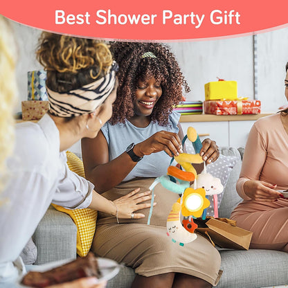Musical Car Seat Toys Newborn Toys, Stroller Toys Baby Toys 0-6 Months Infant Toys, Baby Toys for Carseat Stroller Crib with Rattles Teether, Baby Toys for 0 3 6 9 12 Boys Girls Enfants
