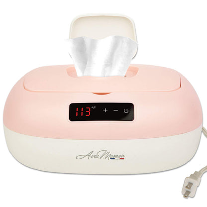 La Caresse Baby Wipe Warmer - Baby Essentials for Girls - Wet Wipe Dispenser - Adjustable Heat Settings Digital Display - Pink - Calentador de Wipes para Bebes - Blue