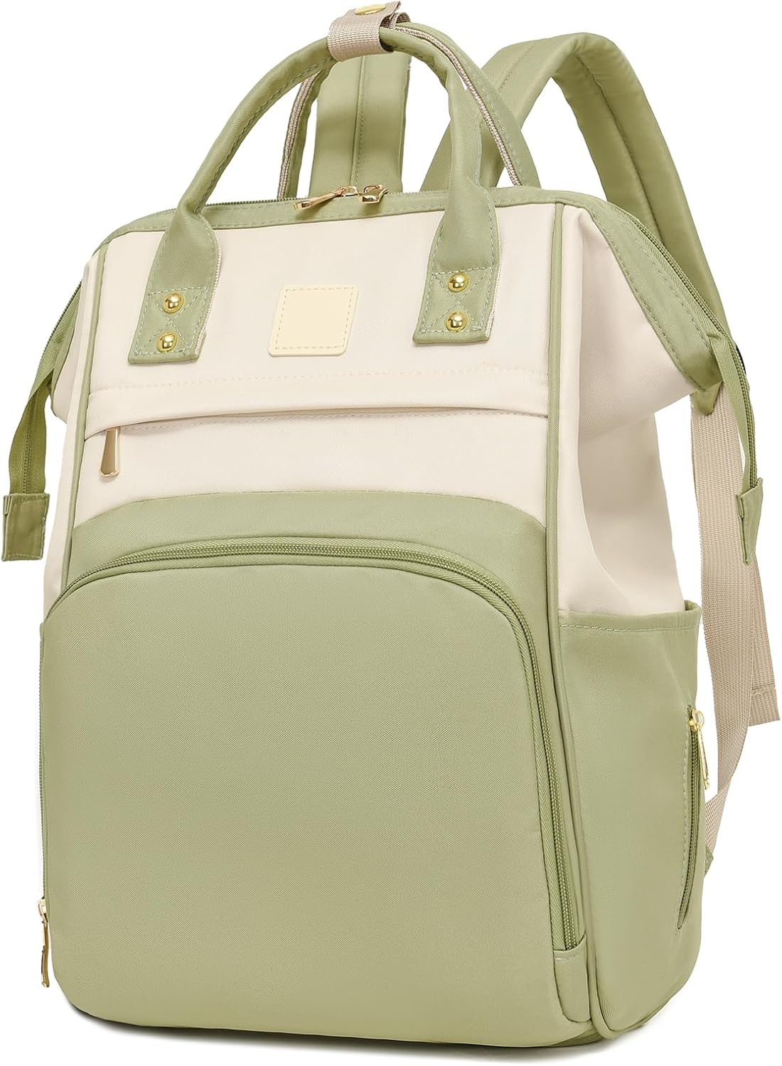 Baby Diaper Bag, Nappy Changing Backpack with Insulated Pockets,Multi-Waterproof Backpack Baby Essentials Travel for for Boys Girls, Multipurpose Travel Back Pack Moms Dads(Green)