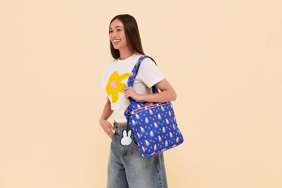 Miffy Flower Fields Diaper Clutch Wristlet with Crossbody Strap Case