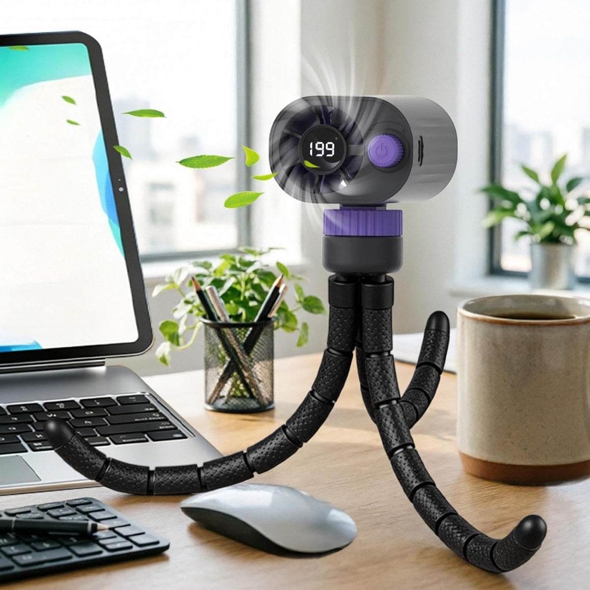 2026 Upgrade Octopus Flexible Tripod Fan Semiconductor Refrigeration