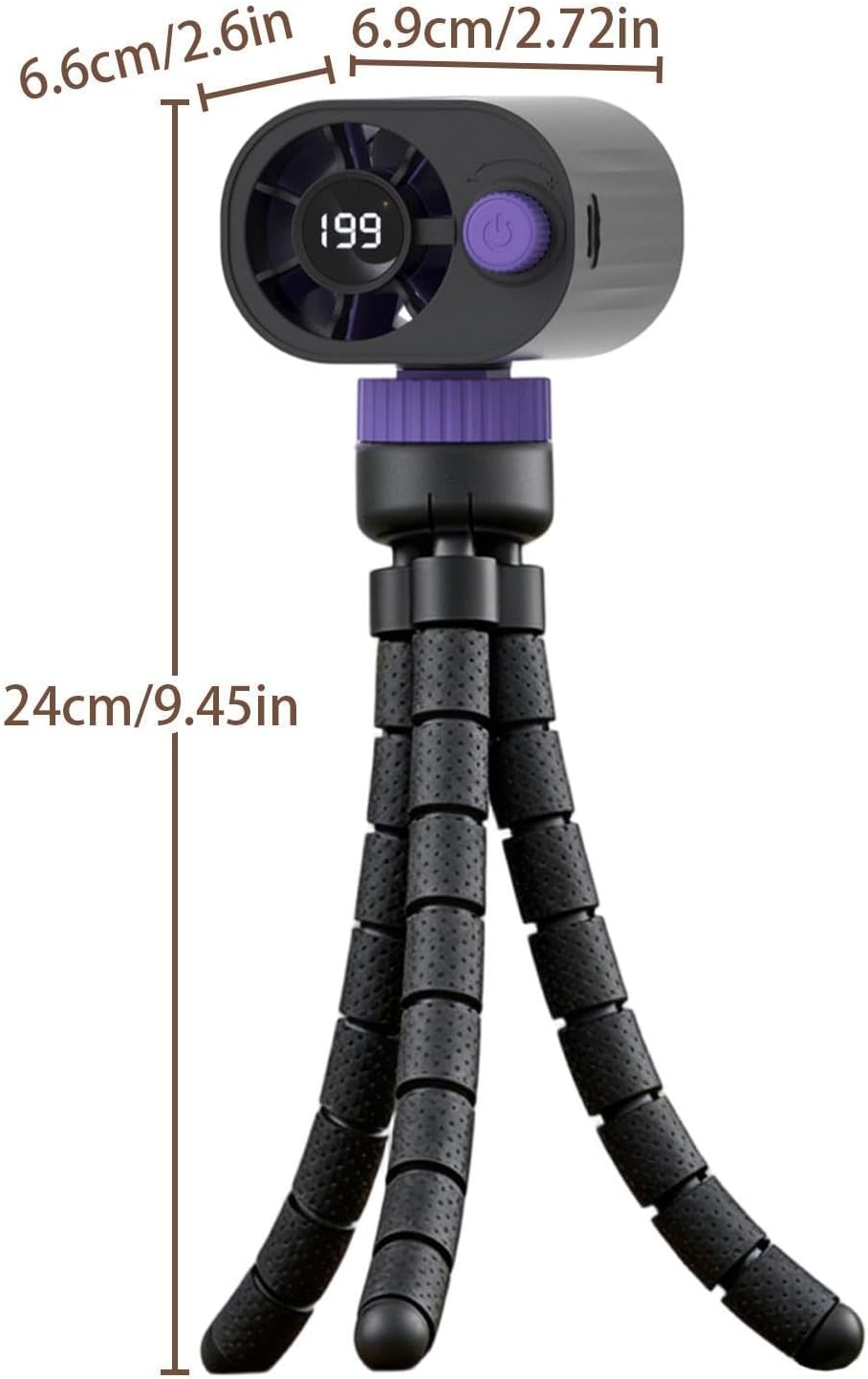 2026 Upgrade Octopus Flexible Tripod Fan Semiconductor Refrigeration