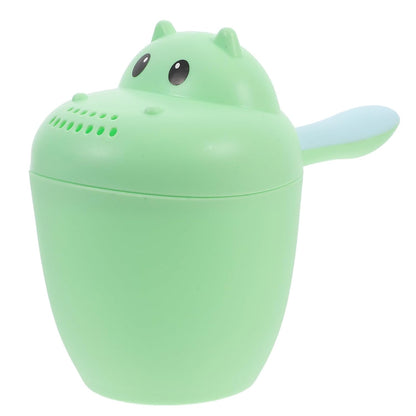 Hippo Style Baby Shampoo Rinser Bath Cup Waterfall Rinser Baby Bath Cups for Rinsing Easy to Hold