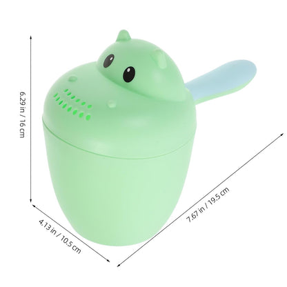Hippo Style Baby Shampoo Rinser Bath Cup Waterfall Rinser Baby Bath Cups for Rinsing Easy to Hold