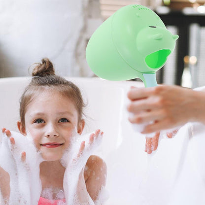 Hippo Style Baby Shampoo Rinser Bath Cup Waterfall Rinser Baby Bath Cups for Rinsing Easy to Hold