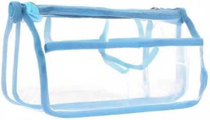 Translucent Purse Handbag Tote Pocketbook Bag Organizer Insert with Zipper Handle for Women Medium Army Green