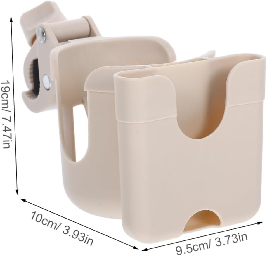 Universal Baby Stroller Cup Holder with Phone Mount Removable Water Bottle Rack for Infants Compatible with Most Strollers Sturdy Design for Snacks and Drinks