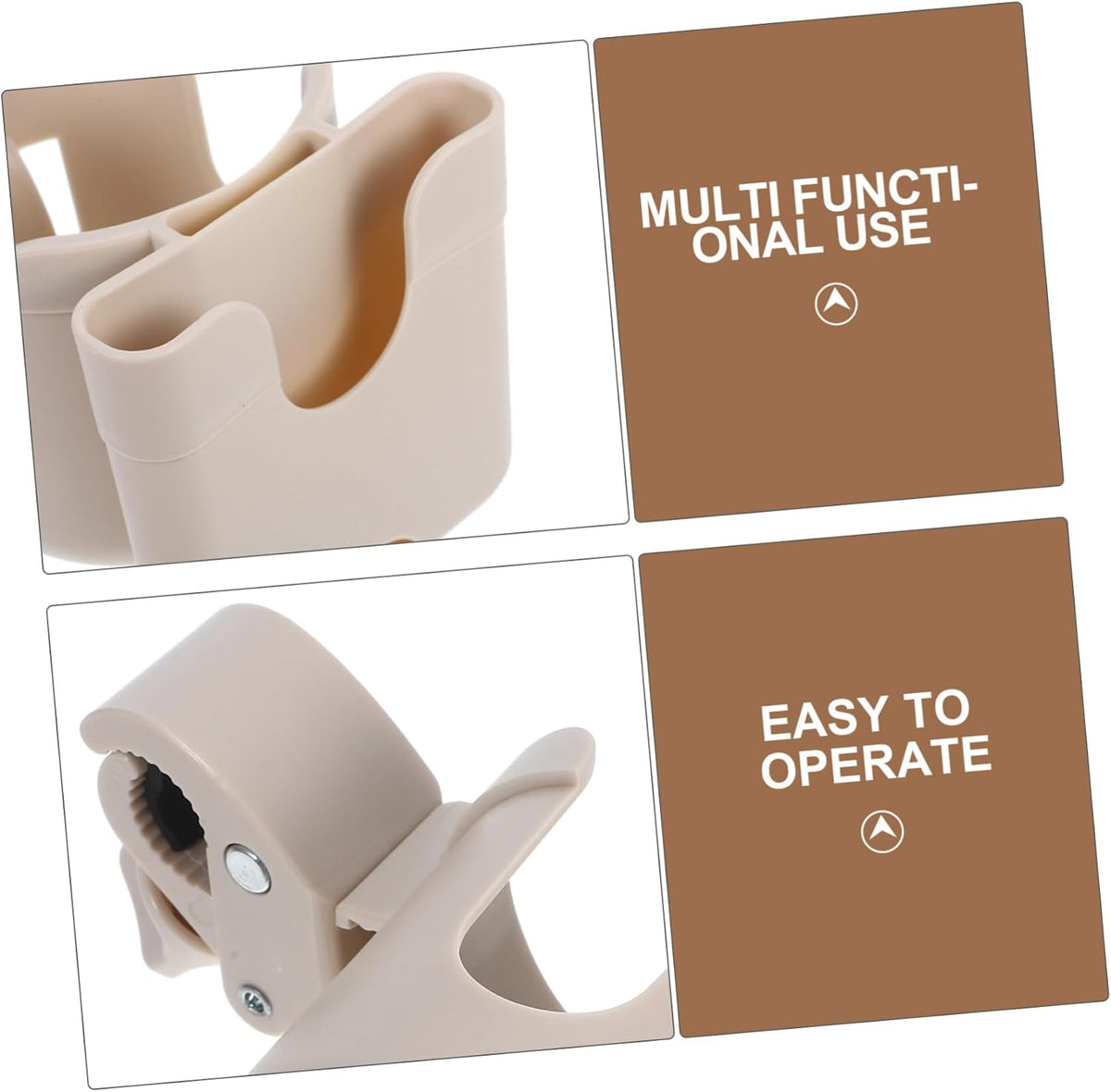 Universal Baby Stroller Cup Holder with Phone Mount Removable Water Bottle Rack for Infants Compatible with Most Strollers Sturdy Design for Snacks and Drinks