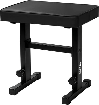 Adjustable Piano Bench, Durable Piano Stool Music Keyboard Chair Seat