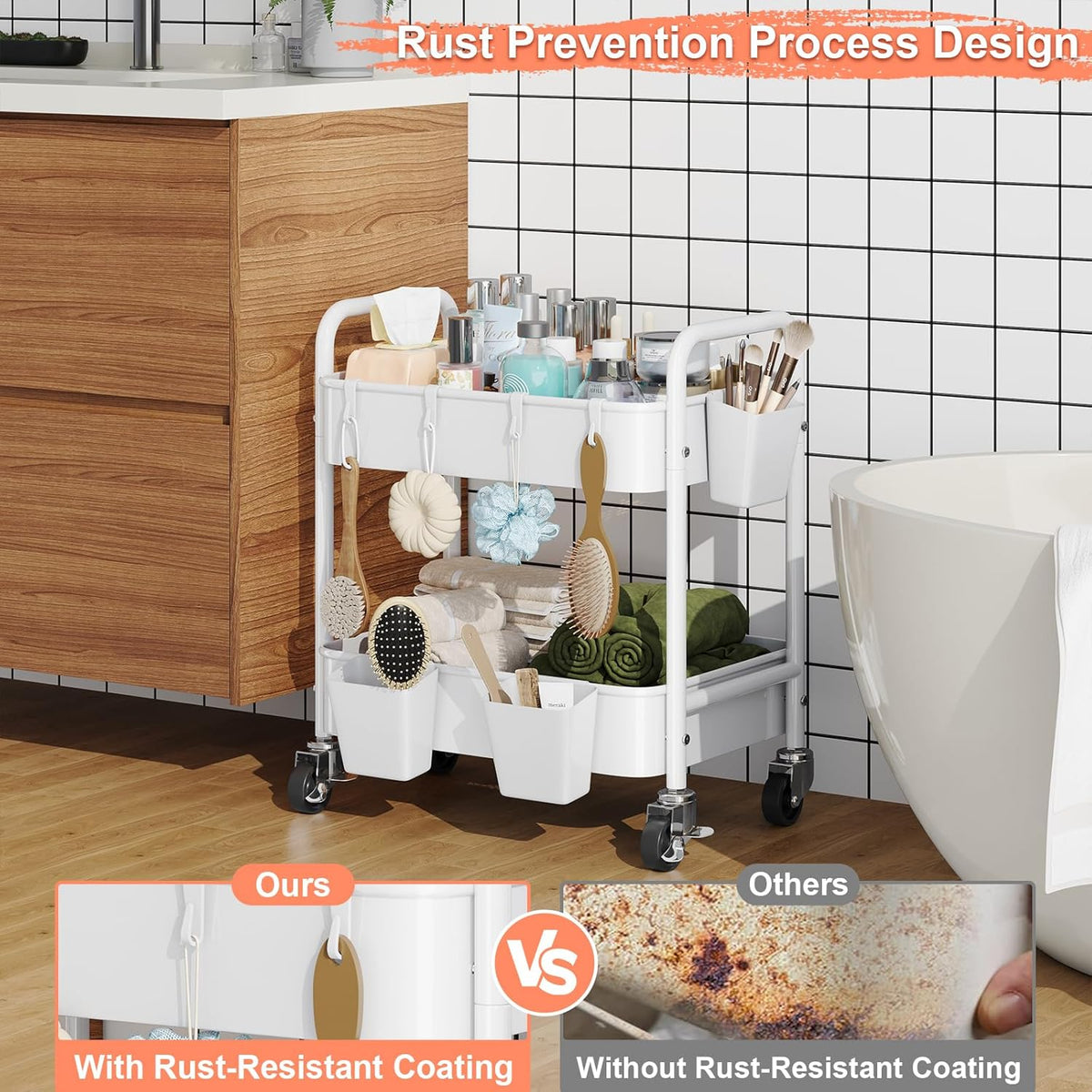 Rolling cart 3 Tier & 2 Tier