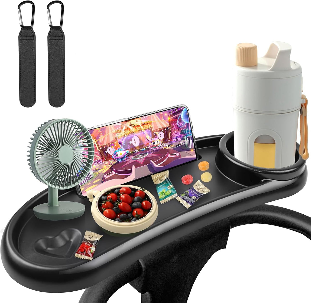 Stroller Snack Tray for Mockingbird/Baby Jogger City Mini GT2, with Cup Holder and Phone Holder