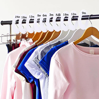 40 PCS Closet Hanger Dividers Clothing Rack Size Dividers with 1 Marker Pen