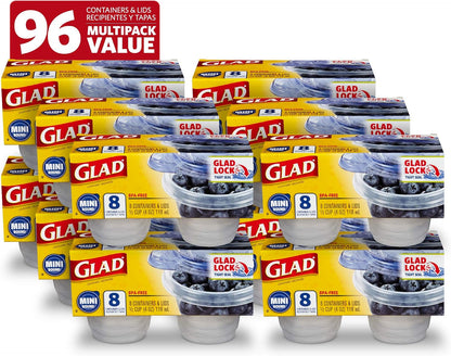 Glad GladWare Medium Rectangle Food Storage Containers, 24 Oz