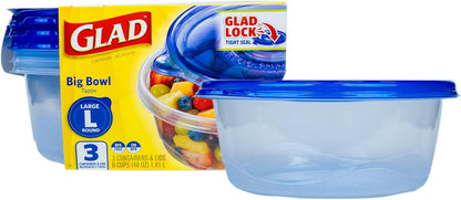 Glad GladWare Medium Rectangle Food Storage Containers, 24 Oz