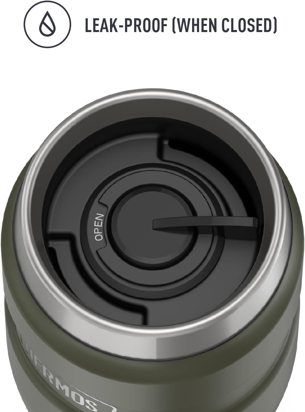 Stainless King Travel Mug with Handle, 16oz, Matte Steel | Vacuum-Insulated Travel Mug with Handle for Hot & Cold Drinks, Stainless Steel Coffee Mug with Lid for Commuting
