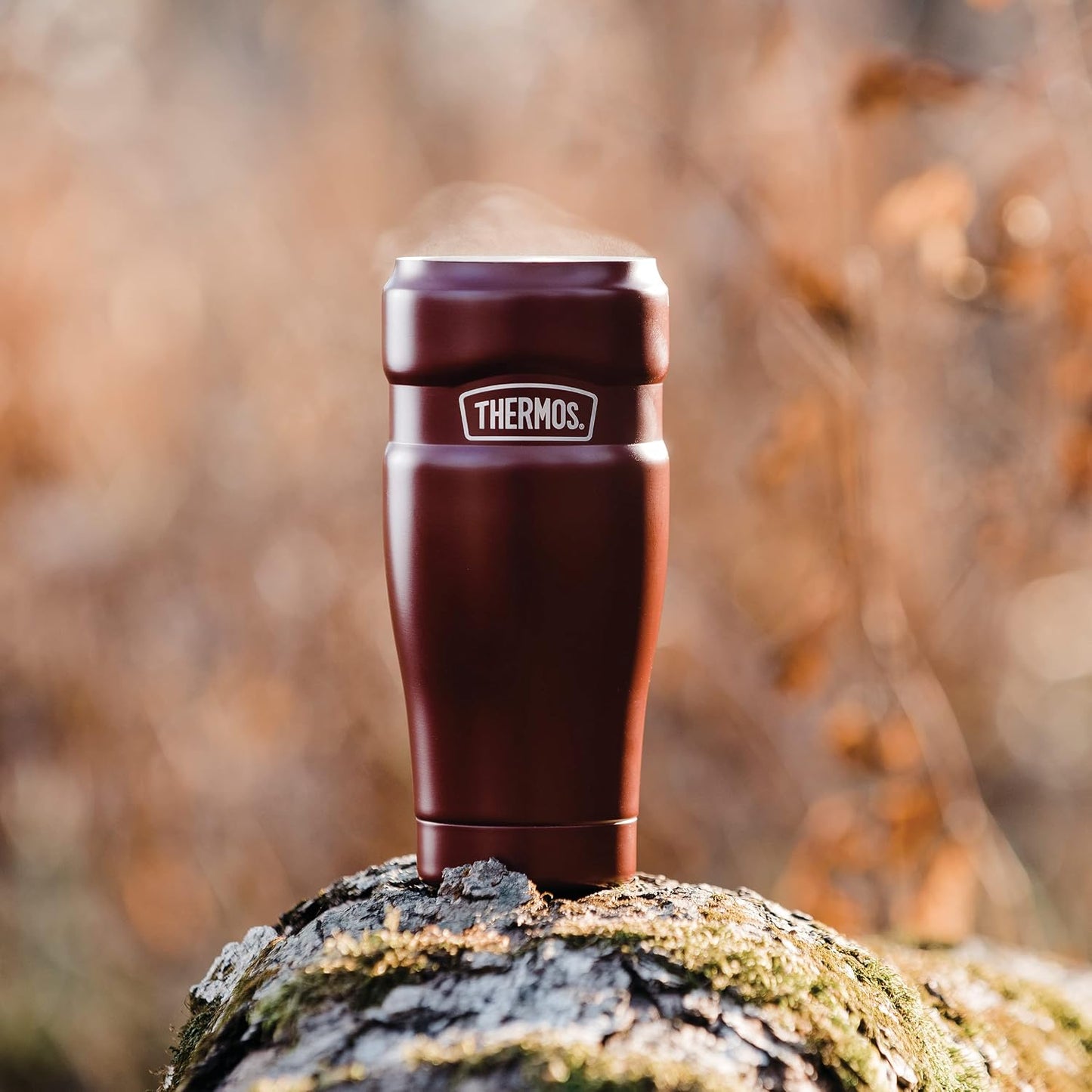 Stainless King Travel Mug with Handle, 16oz, Matte Steel | Vacuum-Insulated Travel Mug with Handle for Hot & Cold Drinks, Stainless Steel Coffee Mug with Lid for Commuting