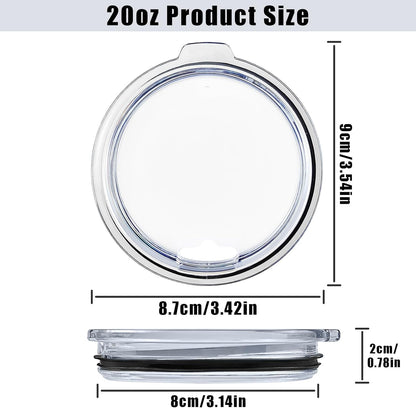 20oz Tumbler Replacement Lids,4PACK Splash Proof Lids for YETI Rambler,Old Style RTIC,SUNWILL and CIVAGO Coffee Tumbler,BPA free