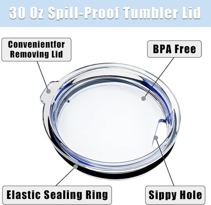 20oz Tumbler Replacement Lids,4PACK Splash Proof Lids for YETI Rambler,Old Style RTIC,SUNWILL and CIVAGO Coffee Tumbler,BPA free