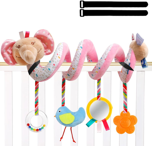 Baby Car Seat Toys Spiral Hanging Stroller Activity Toy for 0+Months