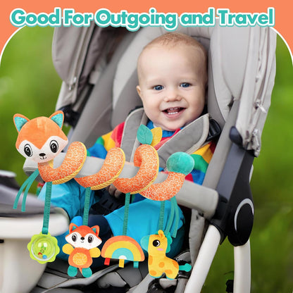 Baby Car Seat Toys Spiral Hanging Stroller Activity Toy for 0+Months