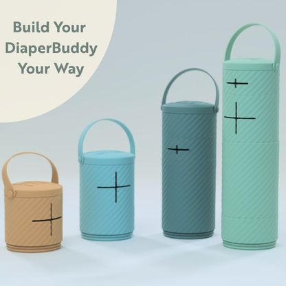 Portable Diaper Changing Kit – Compact All-in-One Diaper Organizer with Wipes Case, Diapers & Disposable Waste Bags for On-The-Go Parents (Buddy Beige)