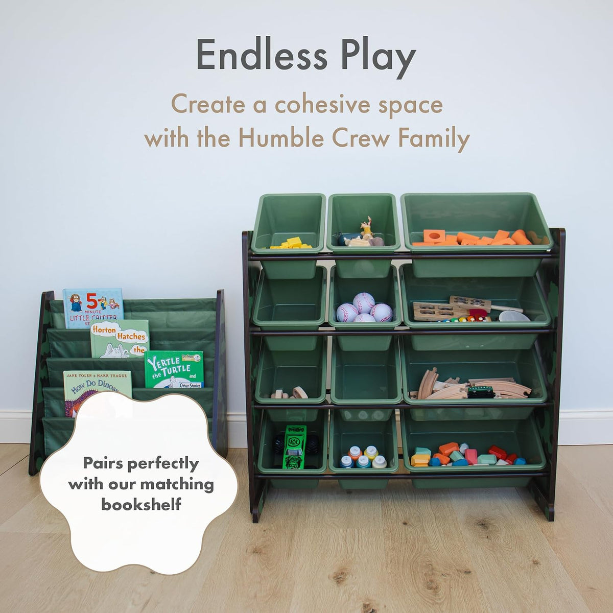 Kids Toy Organizer with 12 Bins, 4 Tier Storage for Playroom