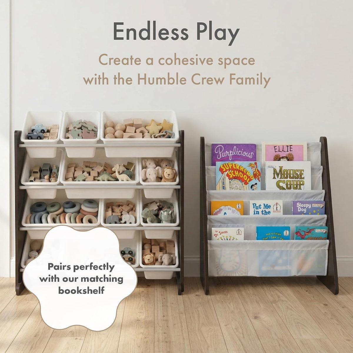 Kids Toy Organizer with 12 Bins, 4 Tier Storage for Playroom