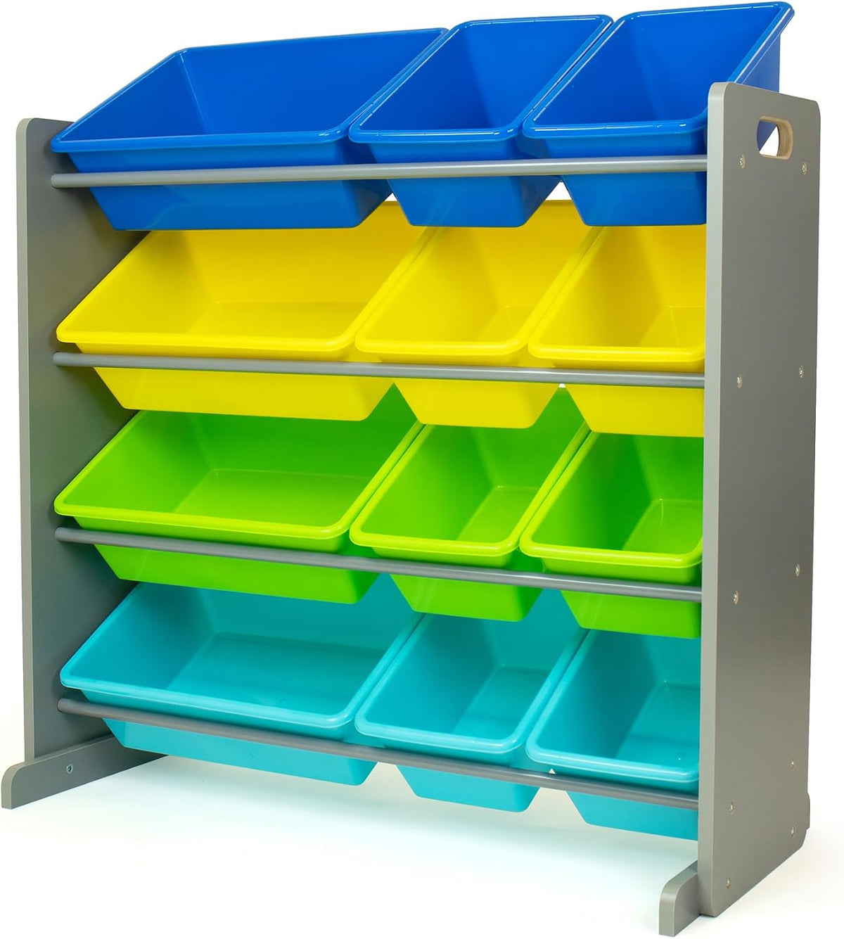 Kids Toy Organizer with 12 Bins, 4 Tier Storage for Playroom