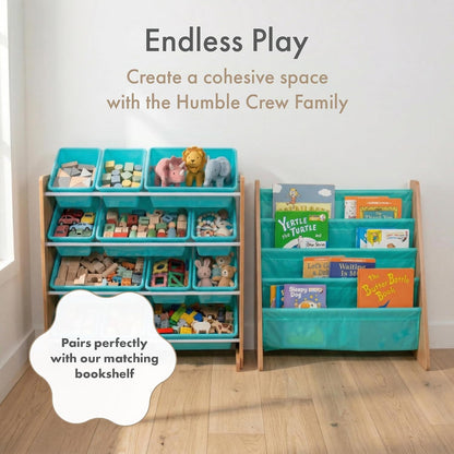 Kids Toy Organizer with 12 Bins, 4 Tier Storage for Playroom