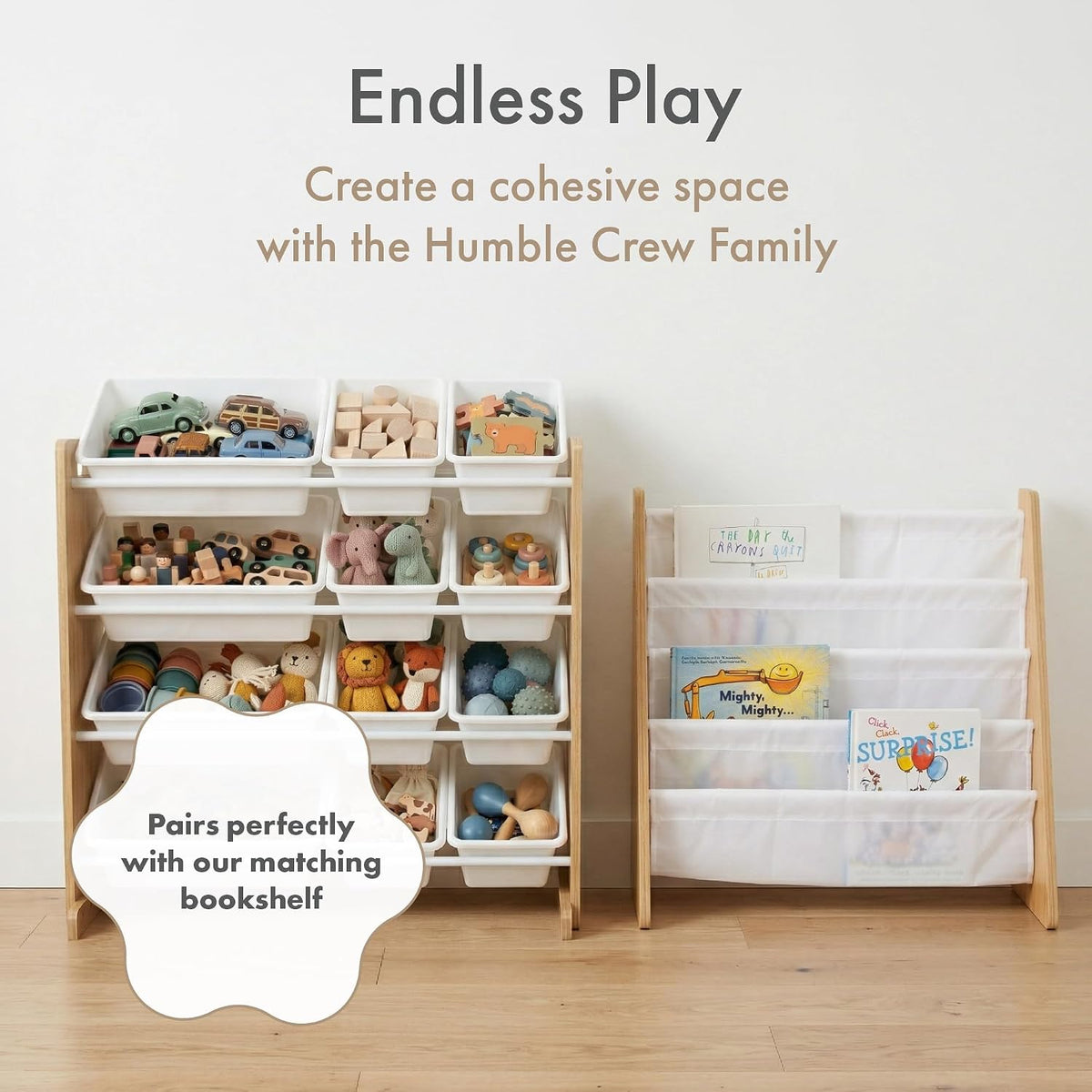 Kids Toy Organizer with 12 Bins, 4 Tier Storage for Playroom